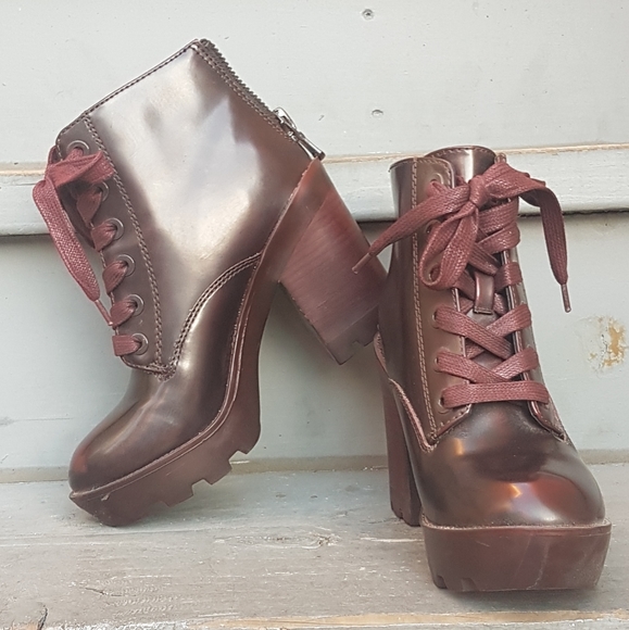 ALDO Serinna Bordeaux Booties - Picture 5 of 8